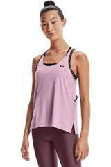 Dámské šedé tílko Knockout Mesh Back Tank FW21 Under Armour