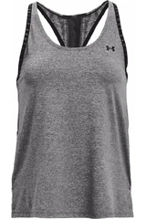 Dámské šedé tílko Knockout Mesh Back Tank FW21 Under Armour