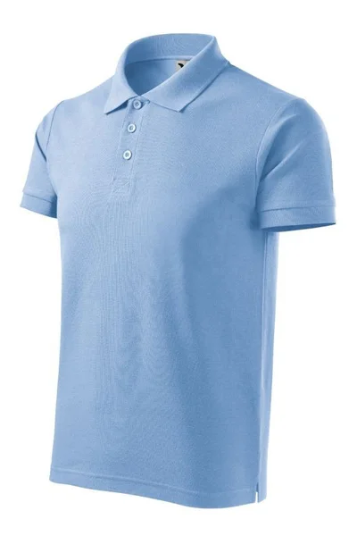 Pánské modré polo tričko Cotton Heavy Malfini