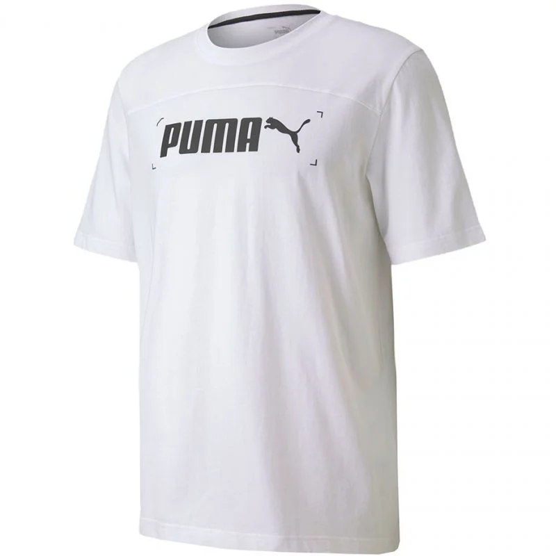 Bílé triko s krátkým rukávem Puma Nu-Tility Graphic Tee