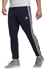 Pánské kalhoty Adidas Essentials Tapered Elastic Cuff 3 Stripes Pant