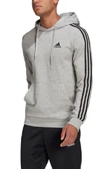 Světle šedá pánská mikina s kapucí Adidas