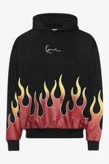 Pánská mikina Karl Kani Small Signature Flame Os Hoodie