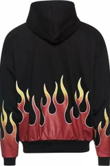 Pánská mikina Karl Kani Small Signature Flame Os Hoodie