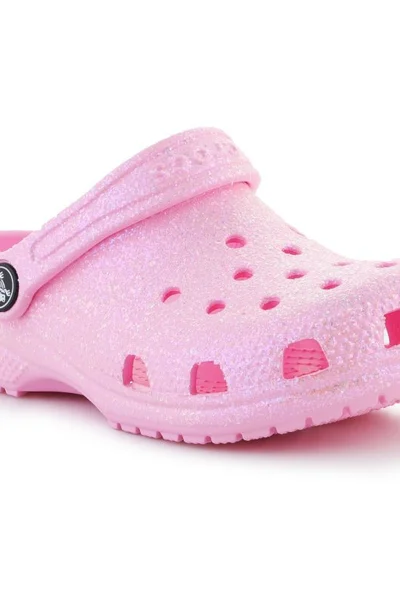Dětské pantofle Crocs Classic Glitter Clog K