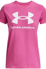 Dámské růžové tričko Live Sportstyle Graphic SSC Under Armour