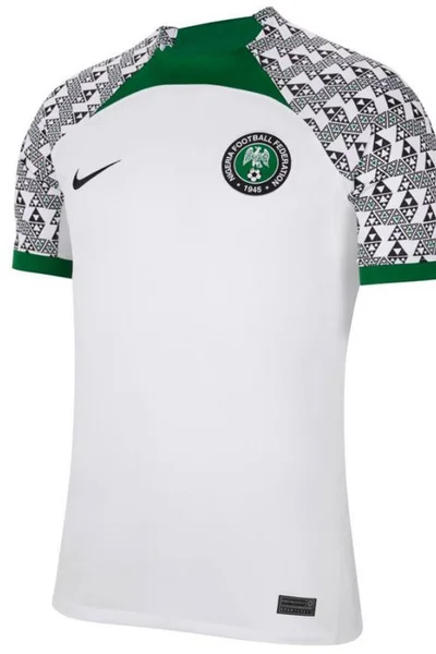 Pánský bílý fotbalový dres Nigeria Nike