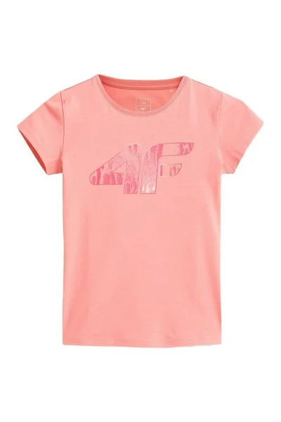 Dívčí růžové tričko 4F