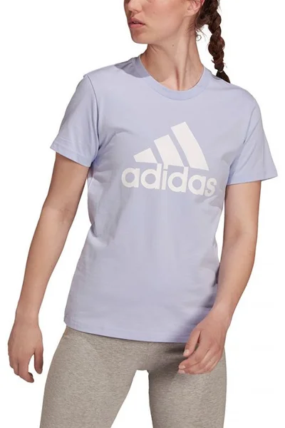 Lila dámské tričko s krátkým rukávem Adidas