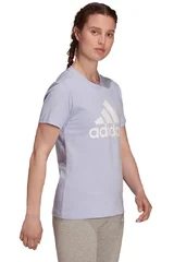 Lila dámské tričko s krátkým rukávem Adidas