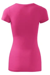 Dámské růžové tričko Slim Fit