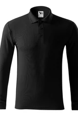 Pánské černé tričko Malfini Pique Polo LS