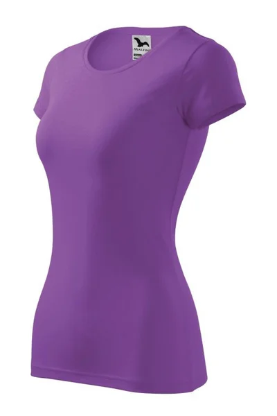 Fialové dámské tričko s vypasovaným střihem - Malfini Glance W