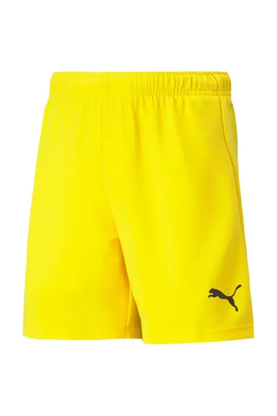 Dětské žluté sportovní šortky teamRise Short  Puma