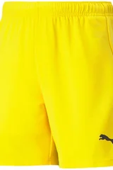 Dětské žluté sportovní šortky teamRise Short  Puma