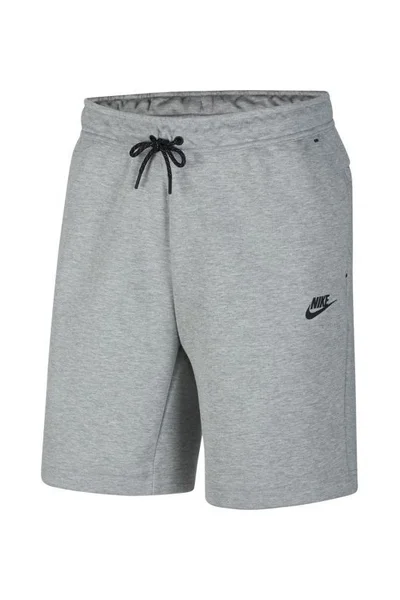 Dětské šedé sportovní kraťasy Nike Junior Tech Fleece