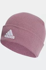 Starorůžová dámská zimní žebrovaná čepice Adidas