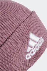 Starorůžová dámská zimní žebrovaná čepice Adidas