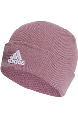 Starorůžová dámská zimní žebrovaná čepice Adidas