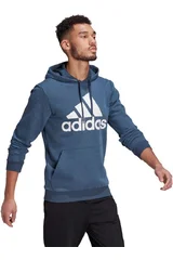 Modrá pánská mikina Adidas s kapucí