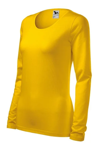 Dámské žluté tričko Slim Malfini