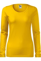 Dámské žluté tričko Slim Malfini