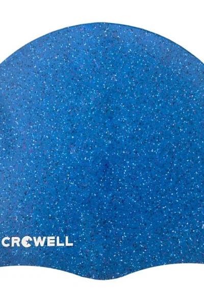 Silikonová plavecká čepice v perleťově modré barvě Crowell