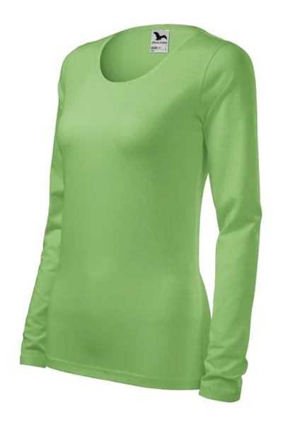 Dámské zelené tričko Slim  Malfini