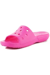 Růžové dámské gumové pantofle Crocs