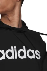 Volnočasová pánská černá mikina s kapucí Adidas