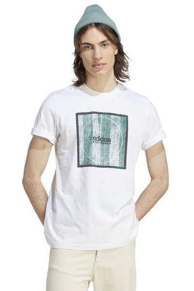 Pánské bílé tričko Adidas Tiro Box Tee