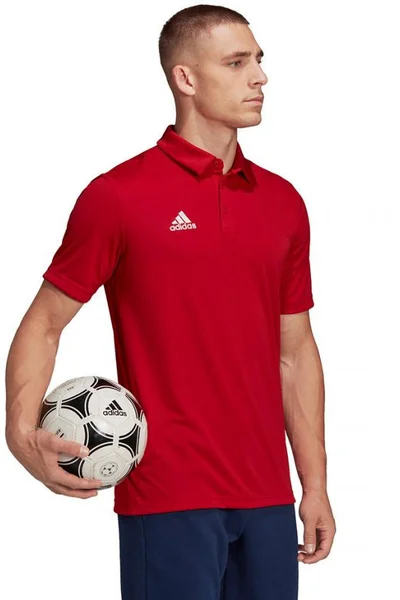 Pánské červené tričko T-shirt 22 Polo Adidas