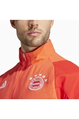 Adidas pánská oranžová fotbalová mikina