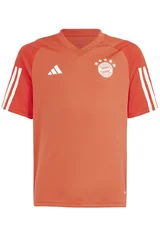 Světle oranžové dětské fotbalové tričko ADIDAS