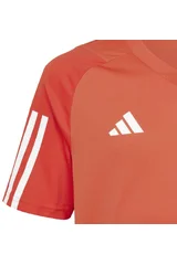 Světle oranžové dětské fotbalové tričko ADIDAS