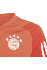 Světle oranžové dětské fotbalové tričko ADIDAS