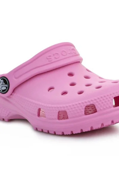 Dětské růžové pantofle Crocs Classic Kids Clog
