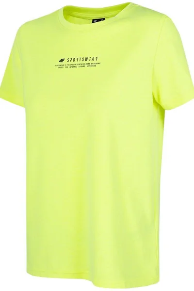 Dámské svítivě žluté tričko 4F