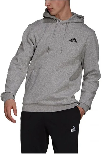 Komfortní pánská mikina Adidas světle šedá