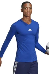 Pánské modré tričko s dlouhým rukávem TEAM BASE  Adidas