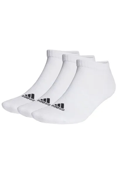 Unisex bílé ponožky Cushioned Low-Cut Adidas (3 páry)