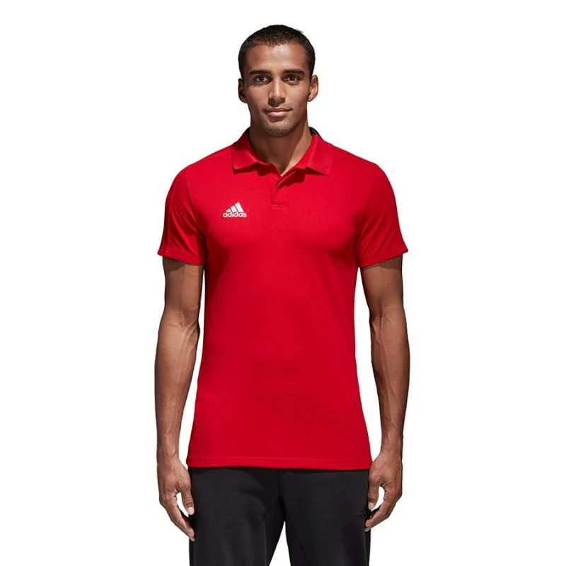Pánské červené fotbalové polo tričko Condivo 18 CO Adidas