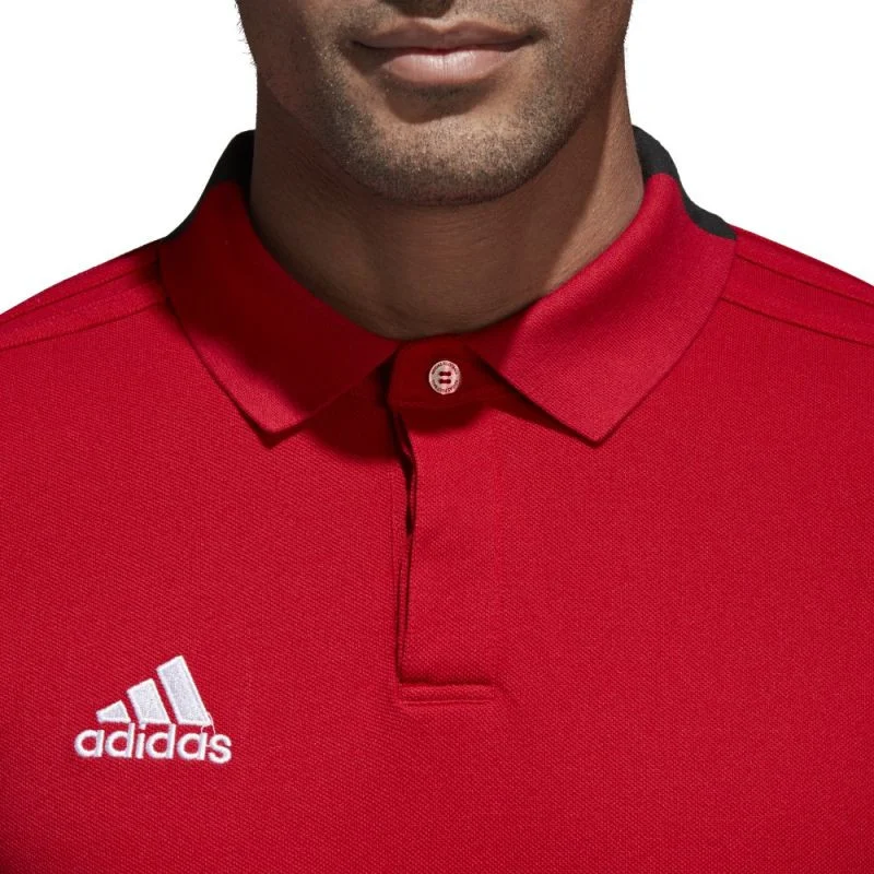 Pánské červené fotbalové polo tričko Condivo 18 CO Adidas