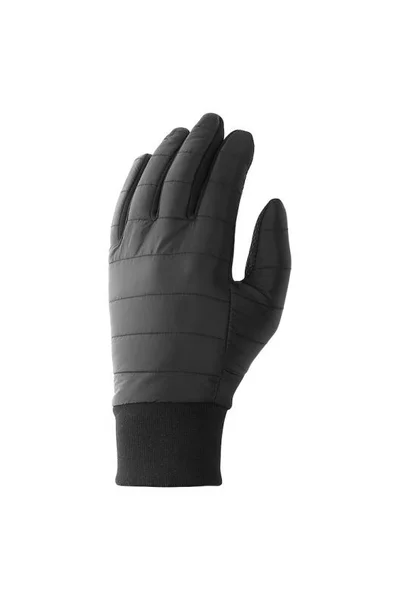 Černé rukavice s podšívkou z mikrofleecu 4F