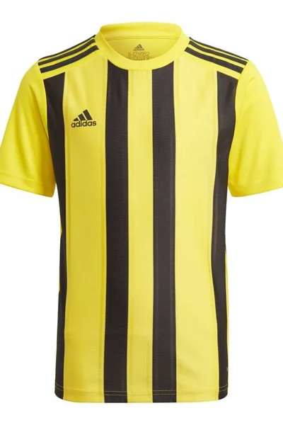 Dětské žlutočerné pruhované tričko 21 Jsy Y Adidas