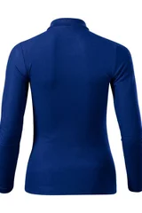 Dámské modré přiléhavé tričko  Pique LS