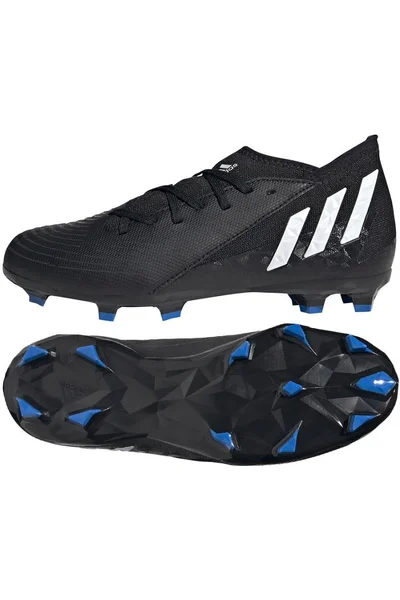 Dětské černé nízké kopačky na přírodní trávník Adidas