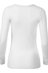 Dámské bílé tričko s dlouhým rukávem Brave  Malfini