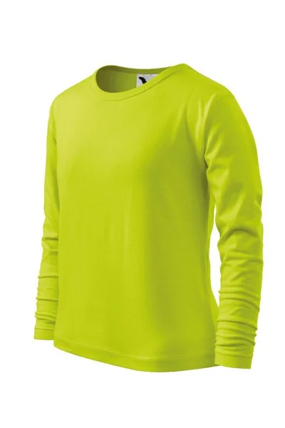 Dětské zelené tričko Fit-T LS  Malfini