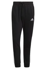 Pánské černé sportovní kalhoty Essentials Tapered Cuff 3 Stripes  Adidas